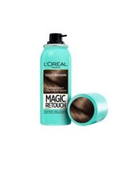 Ataugusias plaukų šaknis paslepiantis purškiklis L'Oreal Paris Magic Retouch Cold Brown 75 ml kaina ir informacija | L'Oréal Paris Kvepalai, kosmetika | pigu.lt