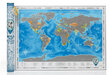 Nutrinamas kelionių žemėlapis Discovery Map World kaina ir informacija | Žemėlapiai | pigu.lt