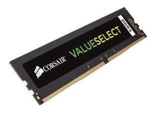 Corsair Value Select DDR4, 16GB, 2400MHz, CL16 (CMV16GX4M1A2400C16) цена и информация | Оперативная память (RAM) | pigu.lt