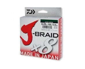 Daiwa леска J-Braid x8 Dark Green PE цена и информация | Лески | pigu.lt