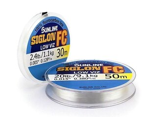 Sunline леска Siglon FC Low Viz цена и информация | Sunline Товары для рыбалки | pigu.lt