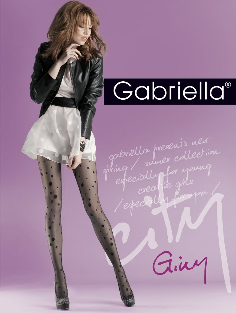 Pėdkelnės moterims Gabriella Giny 20 DEN, juodos spalvos kaina ir informacija | Pėdkelnės | pigu.lt