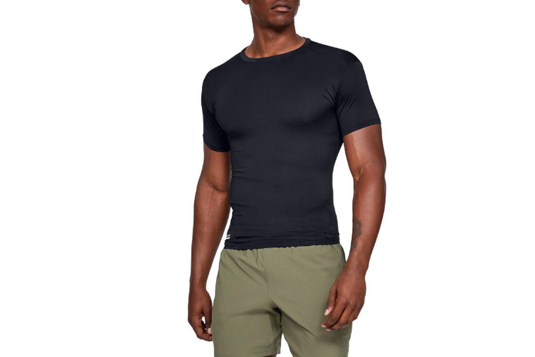Sportiniai marškinėliai vyrams Under Armour HG Tactical Compression Tee M 1216007 001, 61917 цена и информация | Sportinė apranga vyrams | pigu.lt