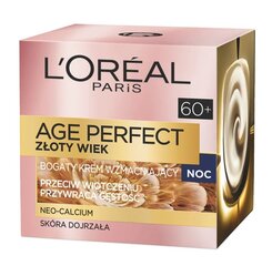 Ночной крем для лица L'oreal Paris Age Perfect Golden Age Rosy 50 мл цена и информация | Кремы для лица | pigu.lt