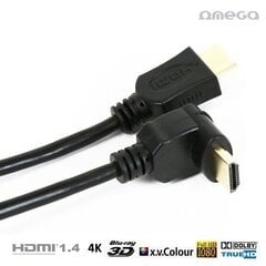 Omega cable HDMI Angular, 1.4 m kaina ir informacija | Kabeliai ir laidai | pigu.lt