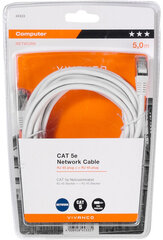 Кабель Vivanco Ethernet-кабель CAT 5e, 5 м (45333) цена и информация | Кабели и провода | pigu.lt