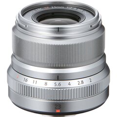 Fujinon XF 23 мм f/2.0 R WR объектив, серебристый цена и информация | Объективы | pigu.lt