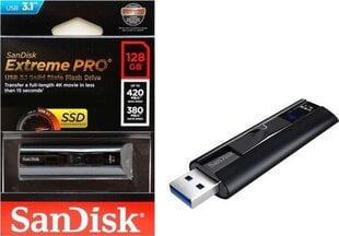 Atmintinė SanDisk Extreme PRO Solid State Flash Drive, 128GB, USB 3.1 kaina ir informacija | Sandisk Kompiuterinė technika | pigu.lt