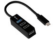 Tracer H21 45692 4 portų USB šakotuvas, Juoda kaina ir informacija | Adapteriai, USB šakotuvai | pigu.lt