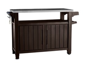 Барбекю стол Unity XL 207L, коричневый цена и информация | Садовые столы, столики | pigu.lt