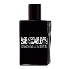 Мужская парфюмерия This Is Him! Zadig & Voltaire EDT: Емкость - 30 ml цена и информация | Мужские духи | pigu.lt