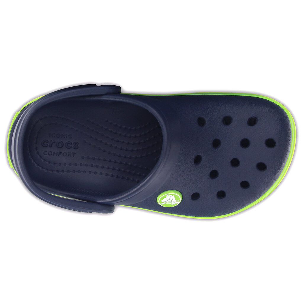 Crocs™ batai berniukams Crocband Clog, Navy/Volt Green цена и информация | Guminės klumpės vaikams | pigu.lt