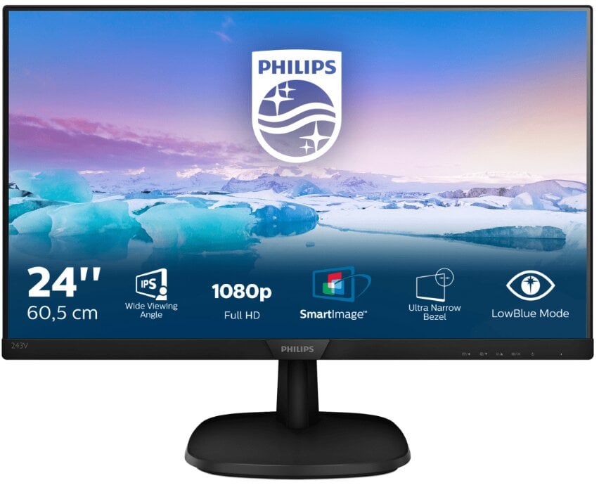 Philips 243V7QDSB/00 цена и информация | Monitoriai | pigu.lt