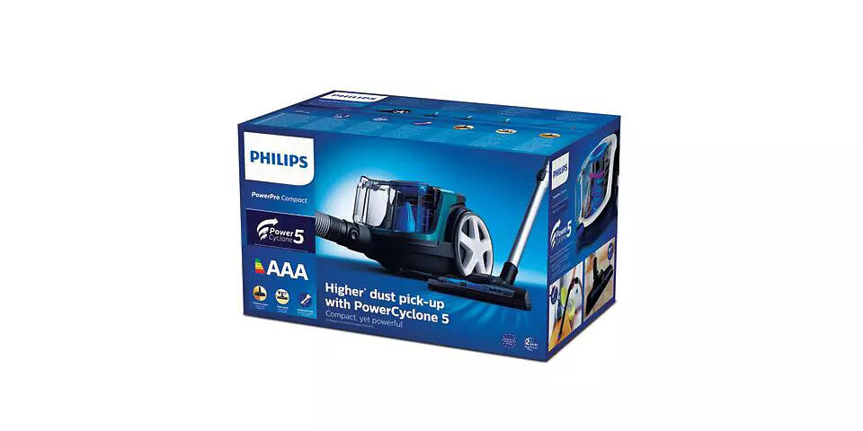 Philips PowerPro Compact FC9334/09 kaina ir informacija | Dulkių siurbliai | pigu.lt