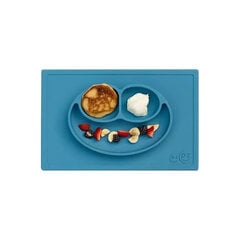 Silikoninė prilimpanti lėkštė Happy Mat Ezpz, mėlyna kaina ir informacija | Kūdikių indai, indeliai pienui ir įrankiai | pigu.lt