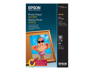 Popierius Epson Glossy Photo | 200g | A4 | 20lap цена и информация | Картриджи для струйных принтеров | pigu.lt