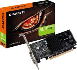 Видеокарта Gigabyte GeForce GT 1030 2 ГБ GDDR5 (64 бит), DVI-D, HDMI, BOX (GV-N1030D5-2GL) цена и информация | Видеокарты (GPU) | pigu.lt