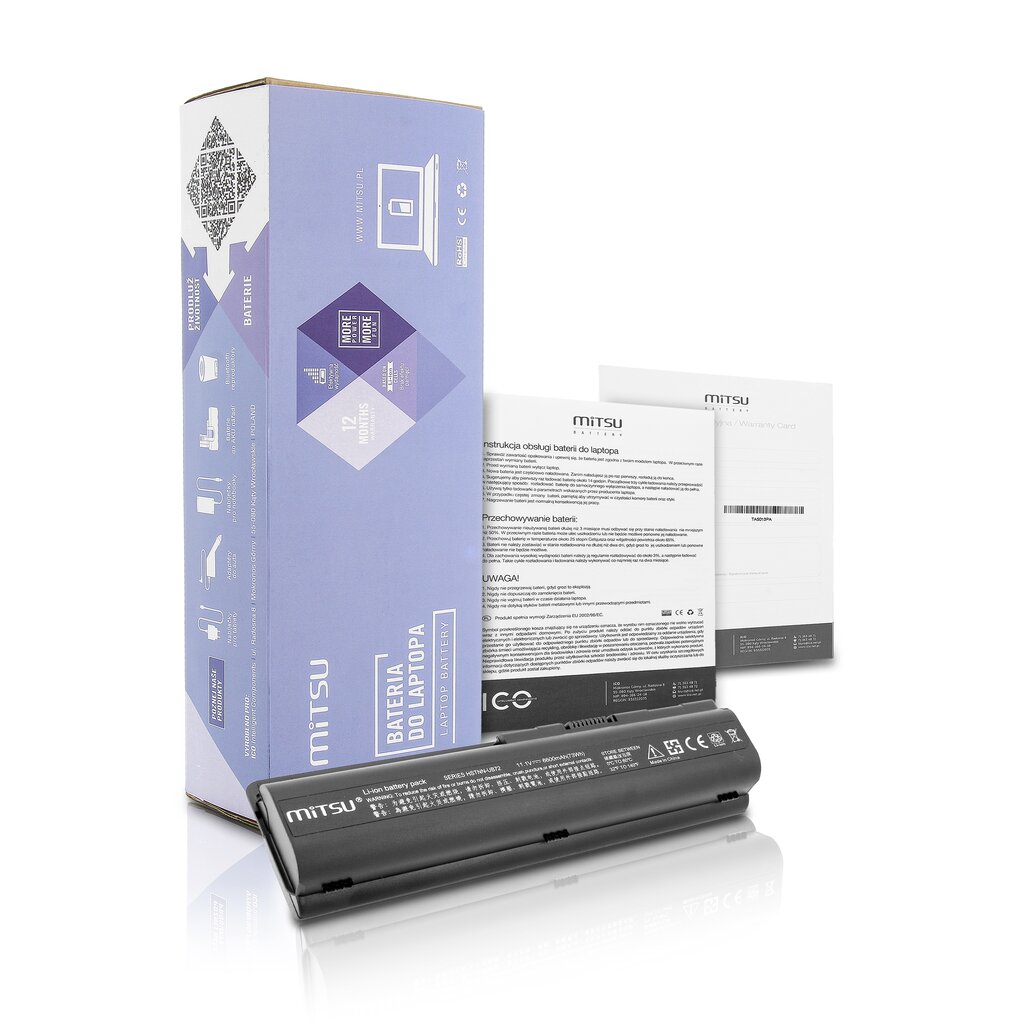 MITSU BATTERY BC/HP-DV4H (HP 6600 MAH 71 WH) kaina ir informacija | Akumuliatoriai nešiojamiems kompiuteriams | pigu.lt