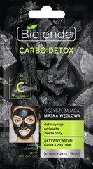 Маска для лица Bielenda Carbo Detox 8 г цена и информация | Маски для лица, патчи для глаз | pigu.lt