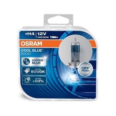 Автомобильные огни Osram Cool Blue Boost H4 100/90W 12V P43T, 2 шт. цена и информация | Автомобильные лампочки | pigu.lt