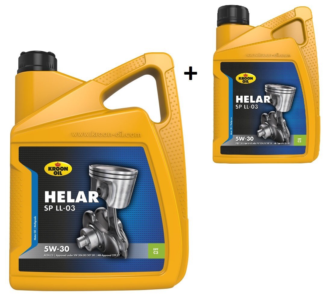 Akcija! Alyva KROON-OIL Helar SP 5W-30 LL-03, 5L+1L kaina ir informacija | Variklinės alyvos | pigu.lt