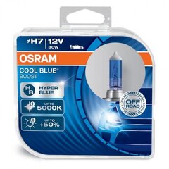  Автомобильные огни Osram Cool Blue Boost H7 80W 12V P43T, 2 шт цена и информация | Автомобильные лампочки | pigu.lt