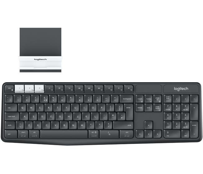 Belaidė klaviatūra Logitech K375s, juoda kaina ir informacija | Klaviatūros | pigu.lt