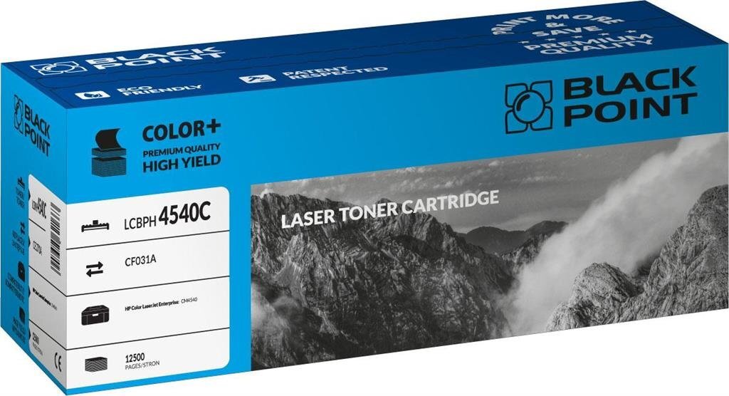 Toner Black Point LCBPH4540C | cyan | 12 500 pp | HP CF031A цена и информация | Kasetės lazeriniams spausdintuvams | pigu.lt
