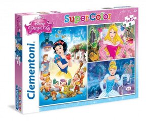 Clementoni Puzzle 3x48 дет. Disney Princess цена и информация | Пазлы | pigu.lt