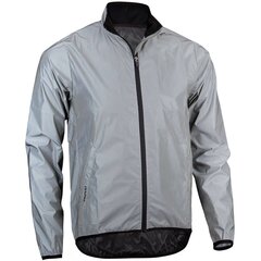Куртка для бега для мужчин, серая цена и информация | Мужская спортивная одежда | pigu.lt