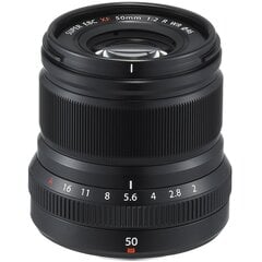 Fujinon XF 50mm f/2 R WR lens, black kaina ir informacija | Objektyvai | pigu.lt