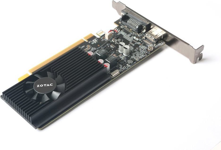 Zotac GeForce GT 1030 LP 2GB GDDR5 (64 bit), DVI-D, HDMI, BOX (ZT-P10300A-10L) цена и информация | Vaizdo plokštės (GPU) | pigu.lt