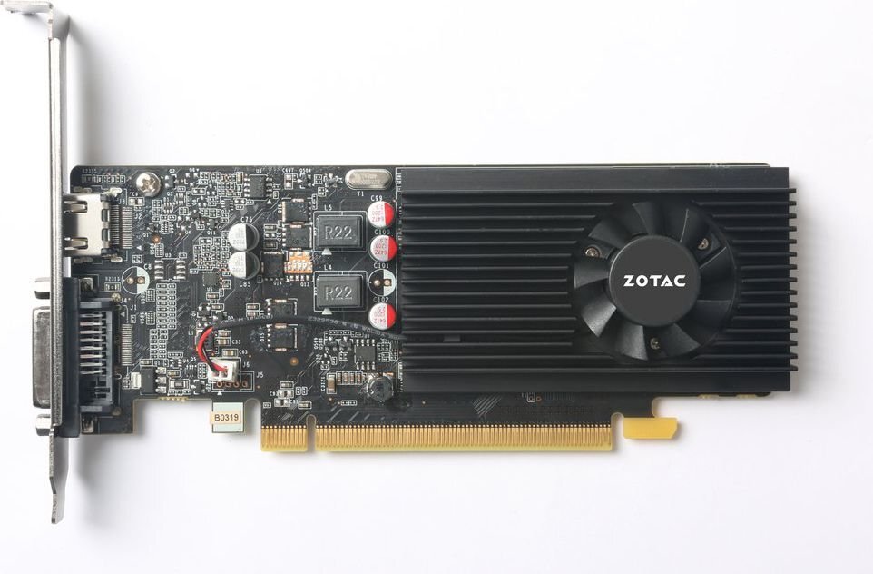 Zotac GeForce GT 1030 LP 2GB GDDR5 (64 bit), DVI-D, HDMI, BOX (ZT-P10300A-10L) цена и информация | Vaizdo plokštės (GPU) | pigu.lt