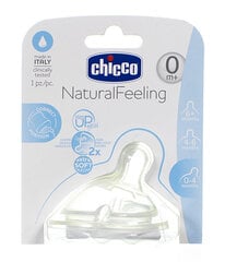 Silikoninis žindukas Chicco Natural Feeling, 0 mėn., normalios tėkmės kaina ir informacija | Chicco Vaikams ir kūdikiams | pigu.lt