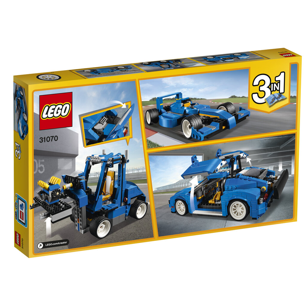 31070 LEGO® CREATOR Turbo lenktyninis automobilis kaina ir informacija | Konstruktoriai ir kaladėlės | pigu.lt