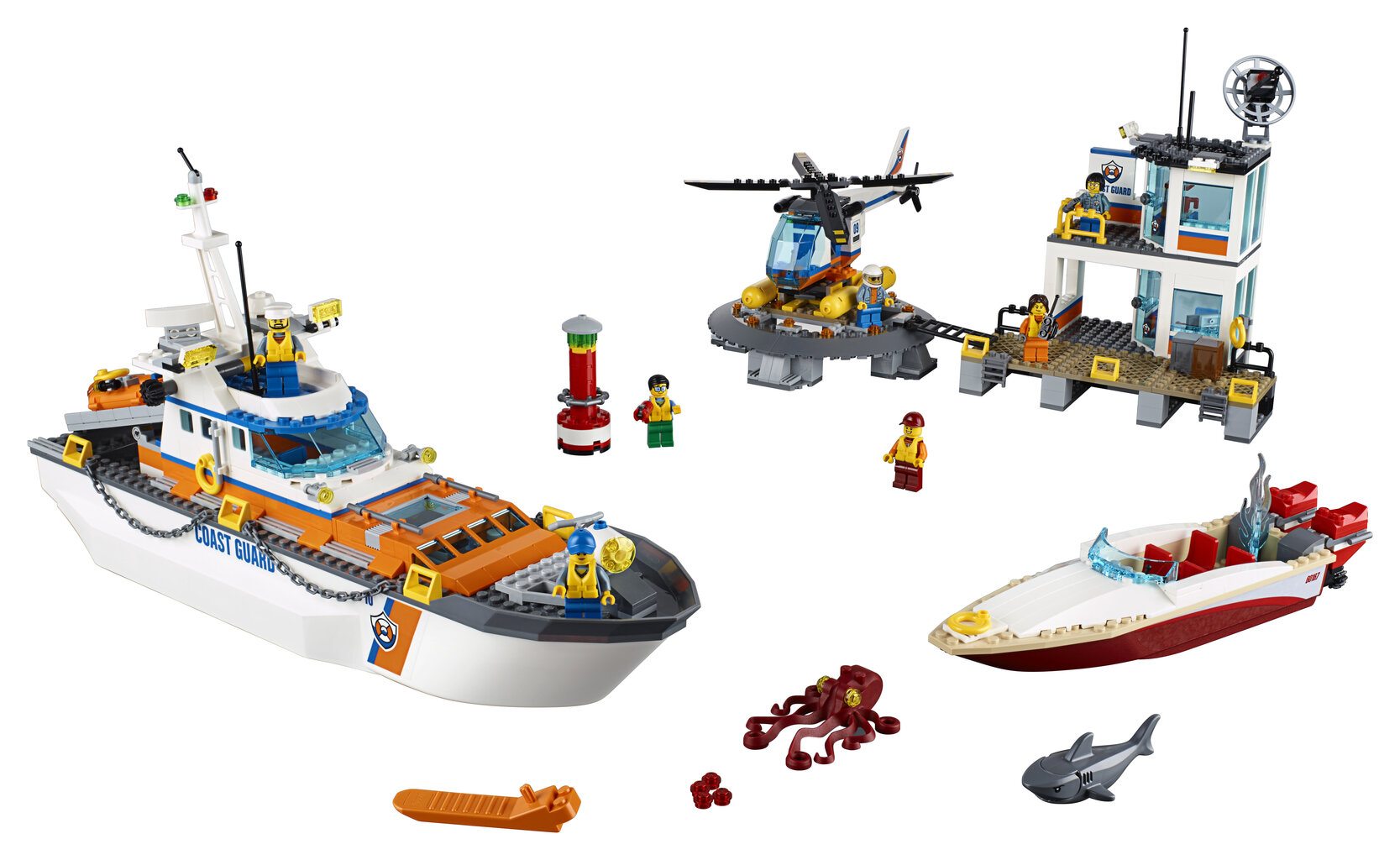 60167 LEGO® City Pakrančių apsaugos būstinė kaina ir informacija | Konstruktoriai ir kaladėlės | pigu.lt