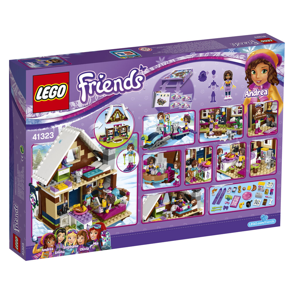 41323 LEGO® FRIENDS Slidinėjimo kurorto trobelė kaina ir informacija | Konstruktoriai ir kaladėlės | pigu.lt