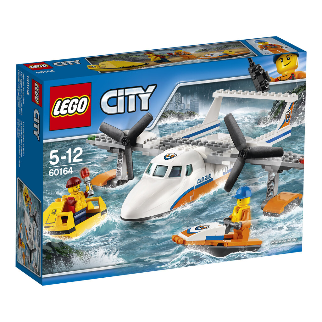 60164 LEGO® CITY Pakrantės gelbėtojų lėktuvas kaina ir informacija | Konstruktoriai ir kaladėlės | pigu.lt