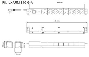 Ilgiklis Lestar LXARM810 1.5 m kaina ir informacija | Prailgintuvai | pigu.lt