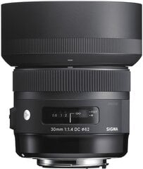 Объектив Sigma 30 мм, F1.4 Art, DC, HSM, для Canon цена и информация | Объективы | pigu.lt