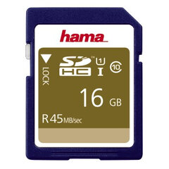 Hama 16GB Sdhc kaina ir informacija | Atminties kortelės fotoaparatams, kameroms | pigu.lt