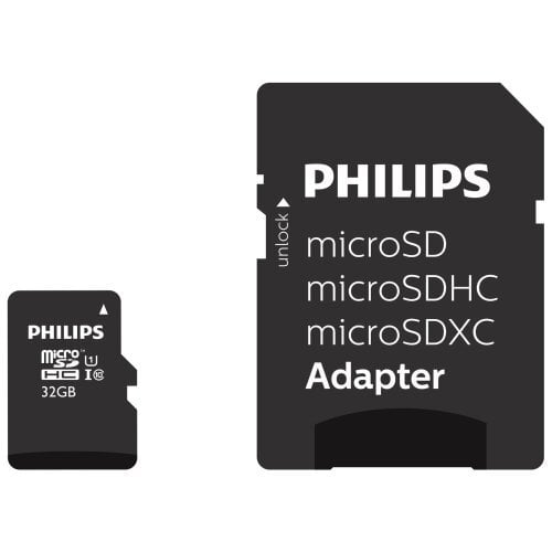 Philips FM32MP45B/10 micro SD 32GB(+ SD adapteris) цена и информация | Atminties kortelės fotoaparatams, kameroms | pigu.lt