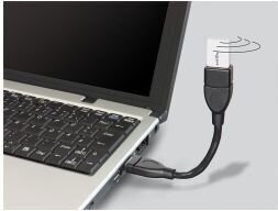 Adapteris Delock USB-A, 0,15m 83497 цена и информация | Laidai telefonams | pigu.lt