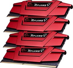 G.Skill Ripjaws V DDR4, 32GB (8GBx4), 3000MHz, CL15, 1.35V (F4-3000C15Q-32GVR) kaina ir informacija | Operatyvioji atmintis (RAM) | pigu.lt
