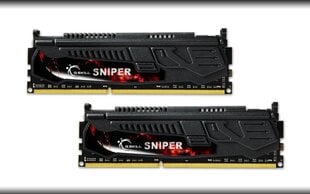 G.Skill DDR3 8GB (4GBx2), 1866MHz, Sniper Dual (F3-14900CL9D-8GBSR) kaina ir informacija | Operatyvioji atmintis (RAM) | pigu.lt