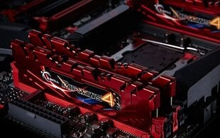 G.Skill DDR4 16GB (8GBx2) 2400MHz, CL15, Ripjaws 4 Red (F4-2400C15D-16GRR) kaina ir informacija | Operatyvioji atmintis (RAM) | pigu.lt