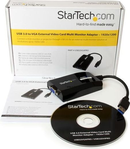 StarTech USB32VGAPRO kaina ir informacija | Adapteriai, USB šakotuvai | pigu.lt