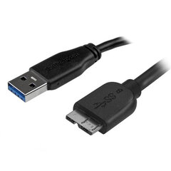 Startech USB3AUB50CMS, USB-A, 0,5m kaina ir informacija | Laidai telefonams | pigu.lt