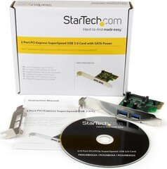 StarTech (PEXUSB3S24) kaina ir informacija | Valdikliai | pigu.lt