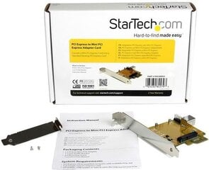 StarTech PCI Express to Mini PCI Express (PEX2MPEX) kaina ir informacija | Valdikliai | pigu.lt